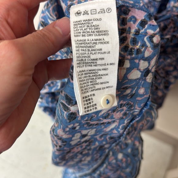 CLEOBELLA AUTUMN MIDI DRESS IN BLUE PAISLEY PRINT WITH POCKETS SIZE SMALL - Picture 15 of 15